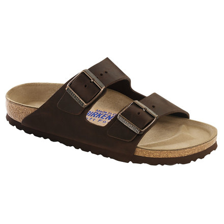 Birkenstock Arizona Oiled Leather Soft Footbed Sandal - Men's-Habana-Medium-39
