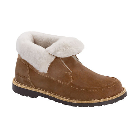 Birkenstock Bakki - Womens, Tea/Natural Suede, 38, 1014984-1014984-38