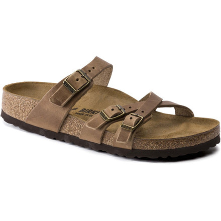 Birkenstock Franca Oiled Leather Sandals - Womens, Tobacco, 37, 1015930-R-37