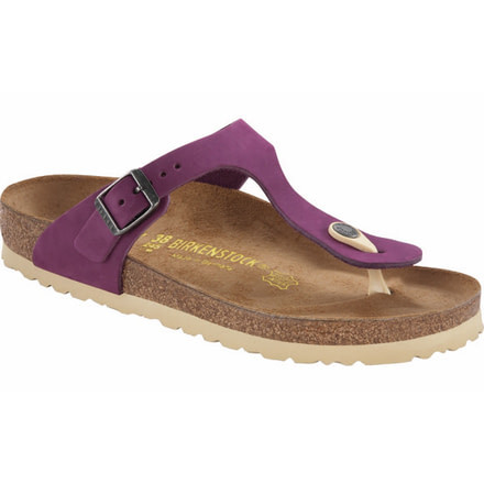 Birkenstock Gizeh Nubuck Sandal - Women's-Magenta Purple-Medium-39