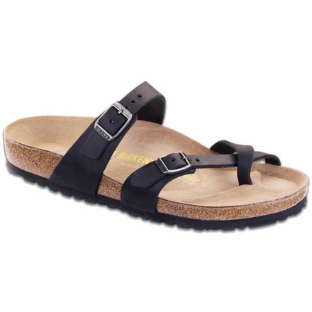 Birkenstock Mayari Oiled Leather Sandal - Women's-Black-Medium-38