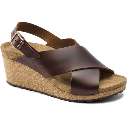 Birkenstock Samira Leather Sandals - Womens, Cognoc, 37, 1015829-N-37