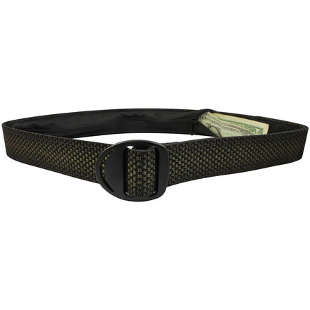 Bison Designs Crescent Money Belt Black 38MM-Mist-Large
