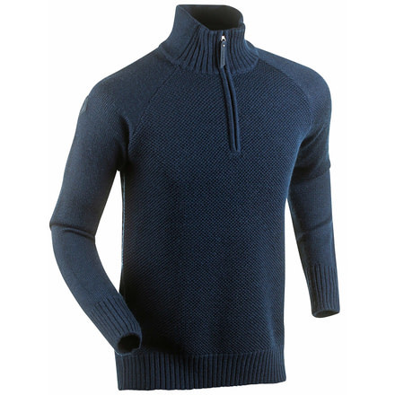 Bjorn Daehlie Half Zip Cabin Sweater - Men's -Navy Blazer-Large
