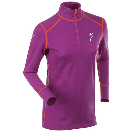 Half Zip Warm Long Sleeve - Womens -Purple Cactus F-X-Small