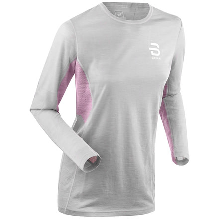 Bjorn Daehlie Training Wool Summer Long Sleeve - Womens, Light Grey Melange, Small, 333070-93501-S