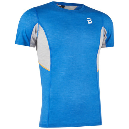 Bjorn Daehlie Training Wool Summer Short Sleeve Shirt - Mens, Directoire Blue, Small, 332907-24750-S