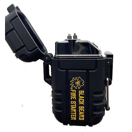 Black Beard Fire Plasma Arc Lighter, Black/Yellow, BB-ArcLighter