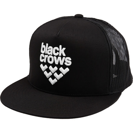 Black Crows Mesh Trucker Cap - Mens, Black/White, One Size, 100819-039-Uni