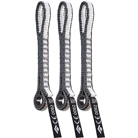 Black Diamond 10mm Dynex Dogbone 12cm 3-Pack, One Size, BD3801000000ALL1