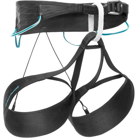 Black Diamond Airnet Harness - Womens, Black/Aqua Verde, Large, BD6511089139LG-1