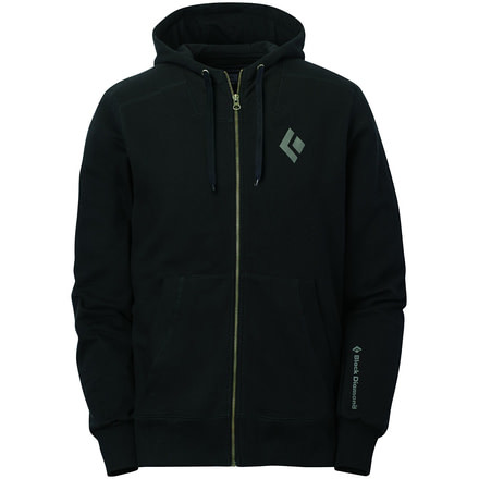 Black Diamond BD Full Zip Logo Hoody - Mens-Black-Large