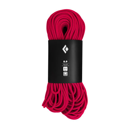 Black Diamond Climbing 8.9 mm Dry Rope, Ultra Pink, 80m, BD323017ULPK0801