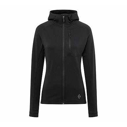 Black Diamond Coefficient Fleece Hoody - Womens, Black, Medium, AP7440210002MED1
