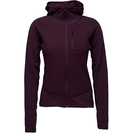Black Diamond Coefficient LT Hybrid Hoody - Womens, Blackberry, Large, AP7440565016LRG1