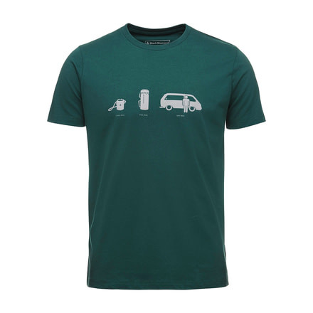 Black Diamond Dirtbag Short Sleeve T-Shirt - Mens, Forest, Small, APQ03U318SML1