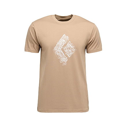 Black Diamond Engineered Diamond Short Sleeve Tee - Mens, Mushroom, Large, AP7524722015LRG1