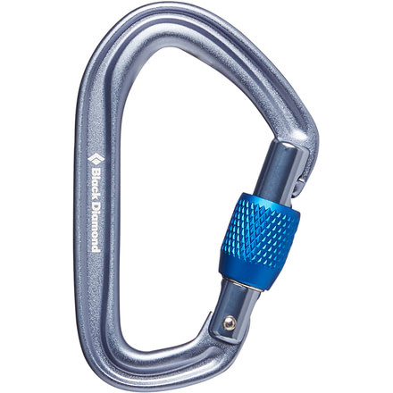 Black Diamond Hotforge Screwgate Carabiner, Gray, BD2101611003ALL1