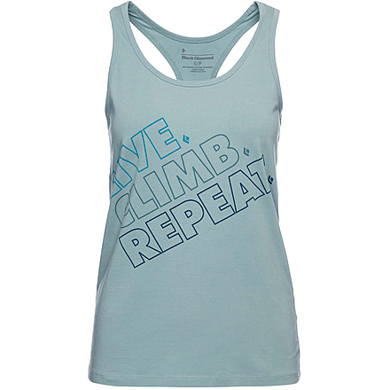 Black Diamond Live.Climb.Repeat. Tank - Womens, Blue Ash, Medium, AP7301244006MED1