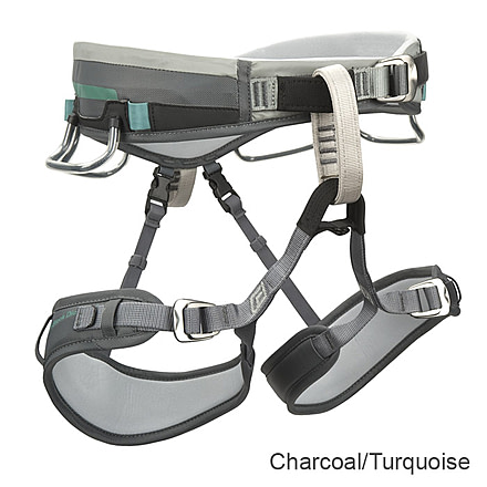 Black Diamond Lotus Harness - S Charcoal/Turquoise