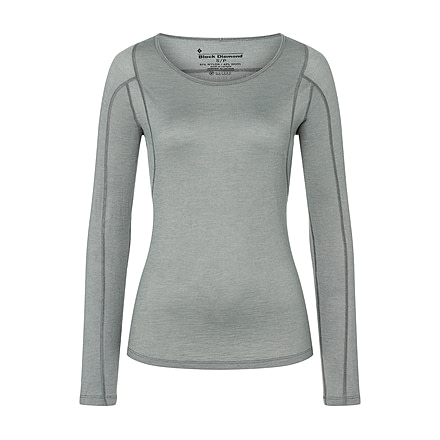 Black Diamond LS Rhythm Tee - Womens, Nickel, Large, AP7520051005LRG1