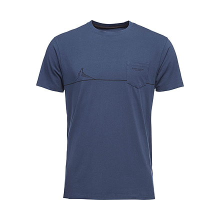 Black Diamond M Ss Tower Tee - Men's, Ink Blue, Small, APS9K64014SML1