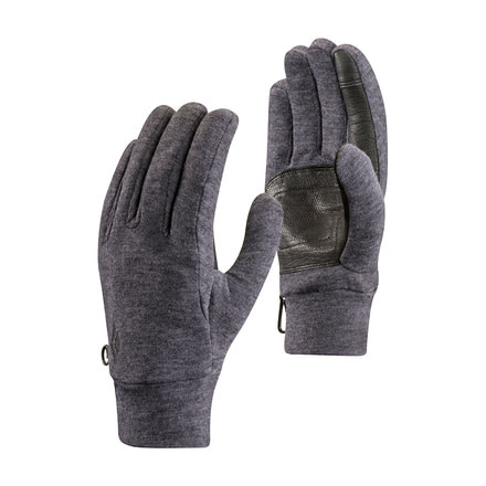 Black Diamond MidWeight WoolTech Gloves, Slate, Large, BD801043SLATLG-1
