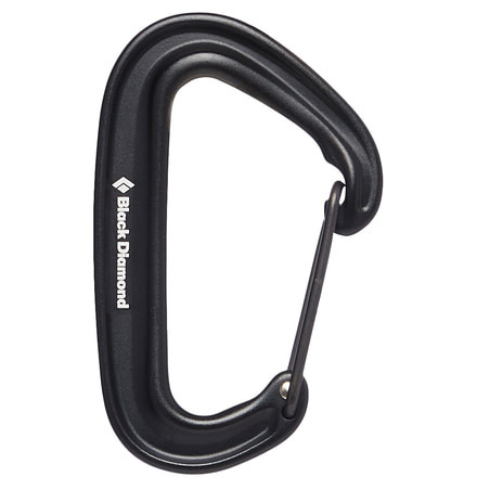 Black Diamond Miniwire Carabiner, Black, BD2102350002ALL1
