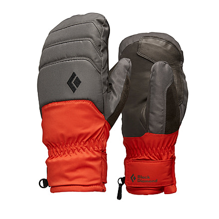 Black Diamond Mission MX Mitts, Walnut/Octane, Small, BD8010839373SML1