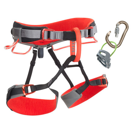 Black Diamond Momentum DS Harness Combo -L - XL-Steel/Lava