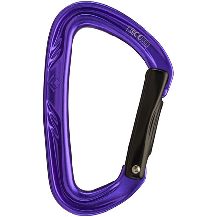 Nitron Carabiner-Purple/Black-Bent Gate