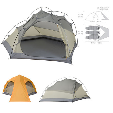Black Diamond Oasis Tent - 3 Person, 3 Season