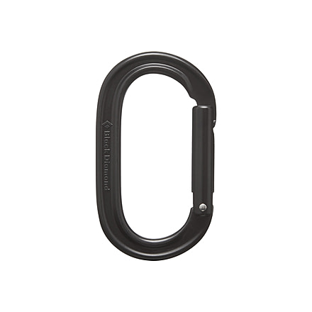 Black Diamond Oval Keylock Carabiner, Black, One Size, BD2101630002ALL1