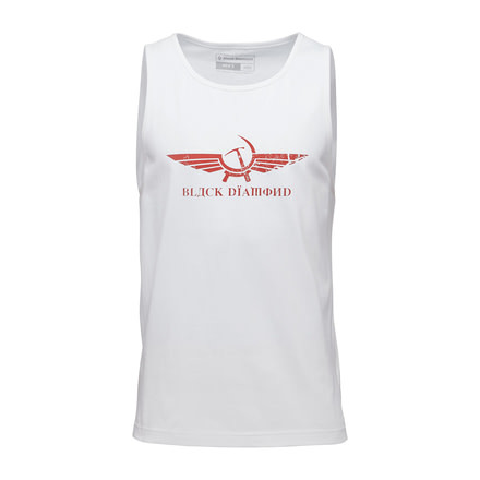 Black Diamond Perestroika Mens Everyday Tank Top, White, Medium, APE3H9100MED1