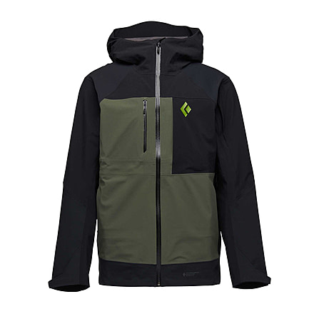 Black Diamond Recon Stretch Pro Shell - Mens, Black/Tundra, Extra Large, AP7450189367XLG1