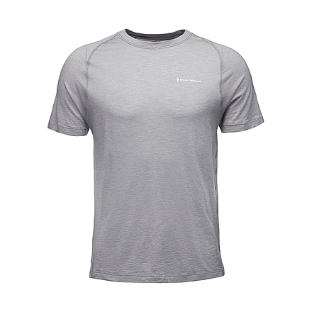 Black Diamond Rhythm Tee - Mens, Nickel/LCR Logo, Large, AP7522409238LRG1