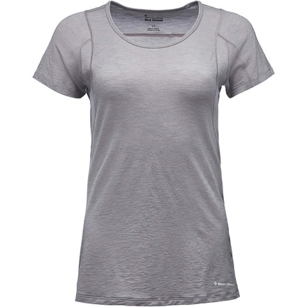 Black Diamond Rhythm Tee - Womens, Nickel, Medium, AP7522411005MED1