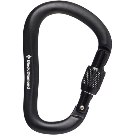 Black Diamond Rocklock Screwgate Carabiner, Black, BD2102560002ALL1