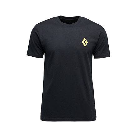 Black Diamond Shredded Short Sleeve Tee - Mens, Black, Small, AP7524920002SML1