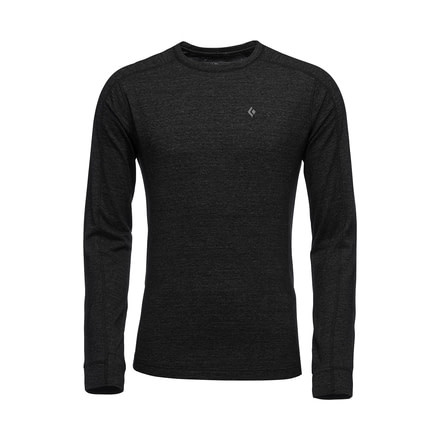 Black Diamond Solution Merino 150 Base Crew - Mens, Black, Medium, AP7600200002MED1