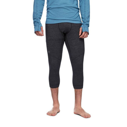 Black Diamond Solution Merino 150 Base Three-Quarter - Men's, Small, Black, AP7600020002SML1