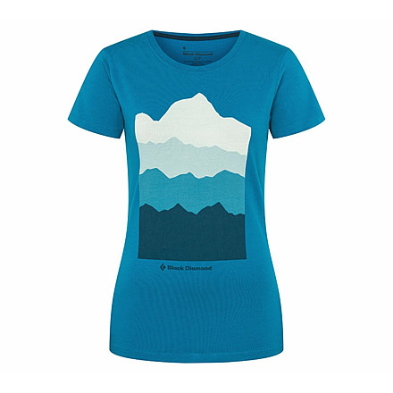 Black Diamond SS Vista Tee - Womens, Azul, Small, AP7300494004SML1