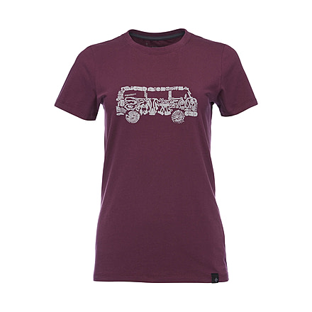 Black Diamond W Ss Vantastic Tee - Womens, Plum, Large, AP7300515002LRG1