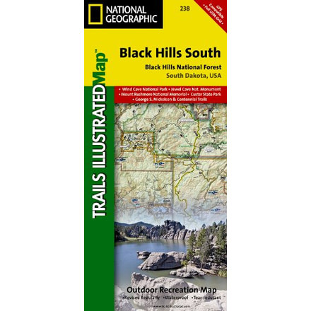 National Geographic Trails Illustrated Maps, Black Hills/windcave N.p. #238, South Dakota, 238