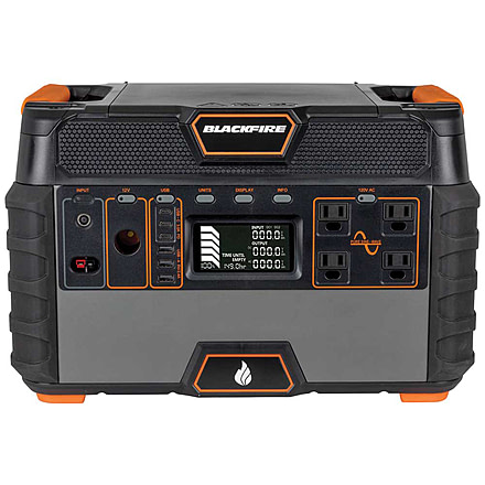 Blackfire-Klein Outdoors Portable Power Station 1500W, Black/Orange, PAC1000