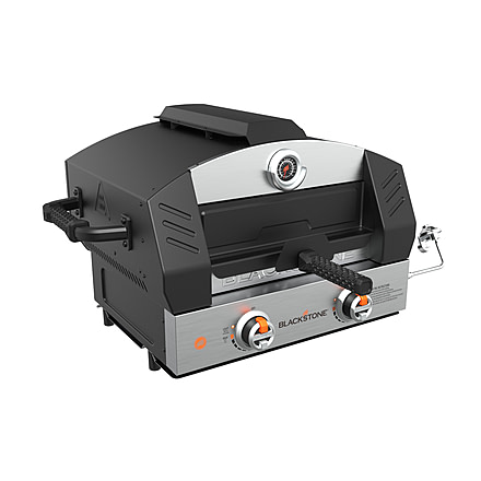 Blackstone Griddle Essentials Portable Pizza Oven w/ 15in Cordierite Stone, 22in, 6964