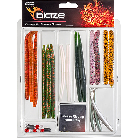 Blaze Fishing Gear Blaze Finesse Kit - 30 Pieces, BL-FINKIT