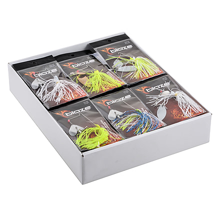 Blaze Fishing Gear Blaze Spinnerbait/Buzzbait Assortment - 48 Pieces, BLZSPNBZ-48