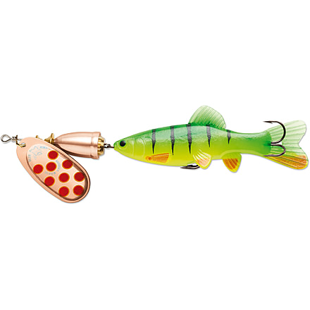 Blue Fox Vibrax Chaser 2 Lure, 2-4Ft, Copper, Blade Size 2 Treble Hook, 2-4Ft, 3/10oz, BFVCH2C