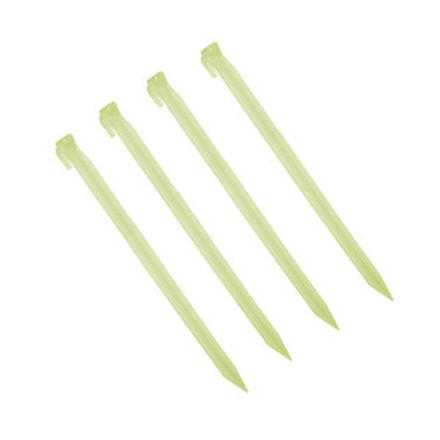 Blue Sky Gear Tent Pegs Plastic- 12in., 4-Pack, GLO 32-02103-15